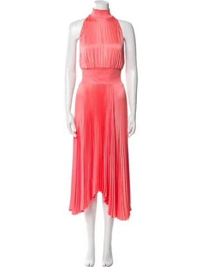 Pre-owned A.l.c Mock Neck Long Dress In Orange