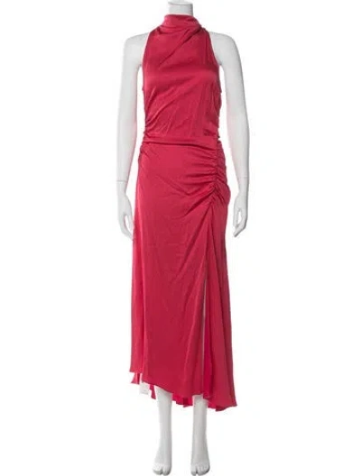 Pre-owned A.l.c Mock Neck Long Dress In Pink