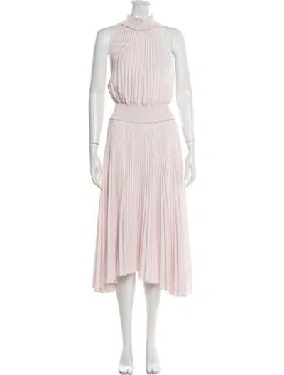 Pre-owned A.l.c Mock Neck Long Dress In Pink