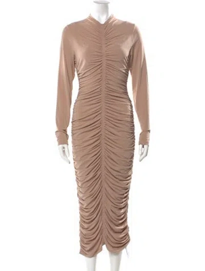 Pre-owned A.l.c Mock Neck Long Dress W/ Tags In Neutral