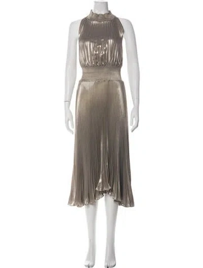 Pre-owned A.l.c Mock Neck Midi Length Dress