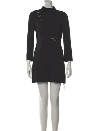 Pre-owned A.l.c Mock Neck Mini Dress In Gray