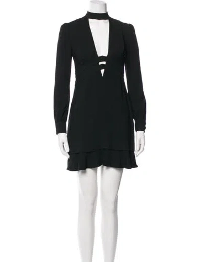 Pre-owned A.l.c Mock Neck Mini Dress In Gray
