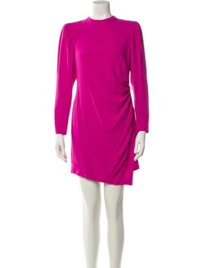 Pre-owned A.l.c Mock Neck Mini Dress In Pink
