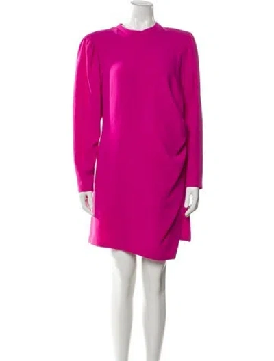 Pre-owned A.l.c Mock Neck Mini Dress In Pink