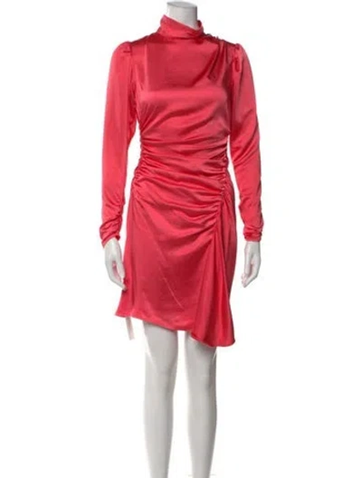 Pre-owned A.l.c Mock Neck Mini Dress In Pink