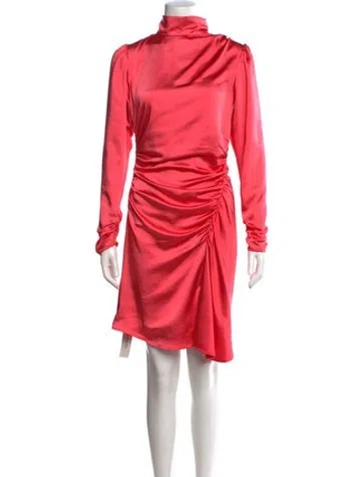 Pre-owned A.l.c Mock Neck Mini Dress In Pink