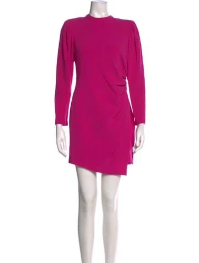 Pre-owned A.l.c Mock Neck Mini Dress In Pink