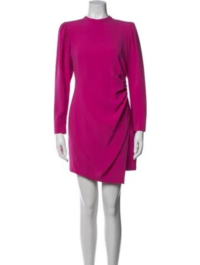 Pre-owned A.l.c Mock Neck Mini Dress In Pink
