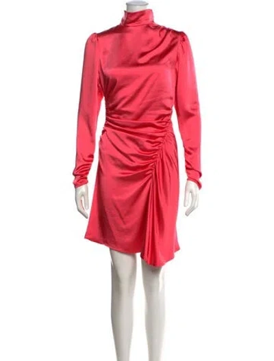 Pre-owned A.l.c Mock Neck Mini Dress In Pink