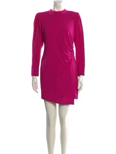 Pre-owned A.l.c Mock Neck Mini Dress In Purple
