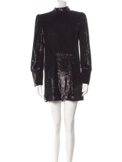 Pre-owned A.l.c Mock Neck Mini Dress W/ Tags In Black