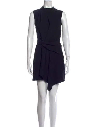 Pre-owned A.l.c Mock Neck Mini Dress W/ Tags In Black