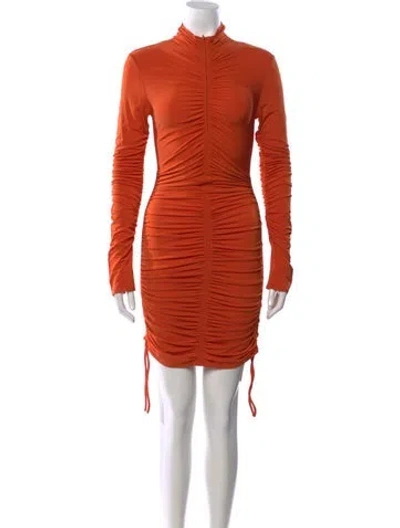 Pre-owned A.l.c Mock Neck Mini Dress W/ Tags In Orange