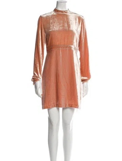 Pre-owned A.l.c Mock Neck Mini Dress W/ Tags In Pink