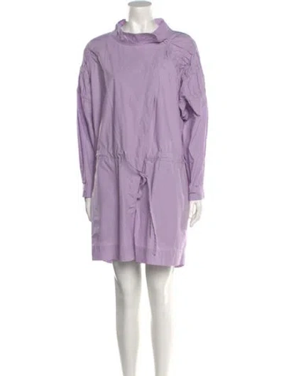 Pre-owned A.l.c Mock Neck Romper In Purple