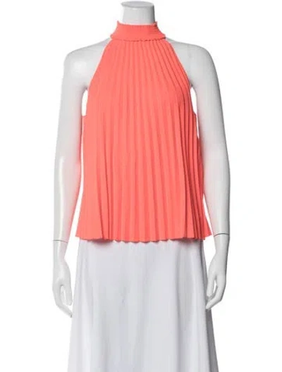 Pre-owned A.l.c Mock Neck Sleeveless Top In Pink
