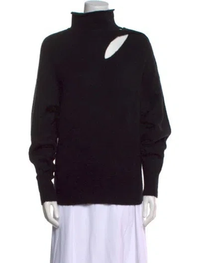 Pre-owned A.l.c Mock Neck Sweater In Black