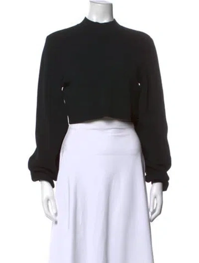 Pre-owned A.l.c Mock Neck Sweater In Black