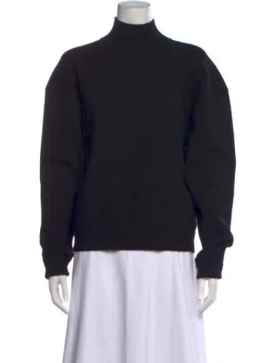 Pre-owned A.l.c Mock Neck Sweater In Black