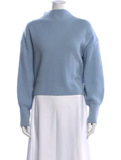 Pre-owned A.l.c Mock Neck Sweater In Blue