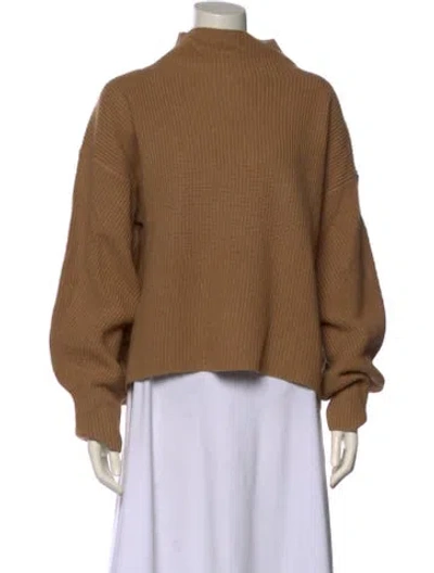 Pre-owned A.l.c Mock Neck Sweater In Brown