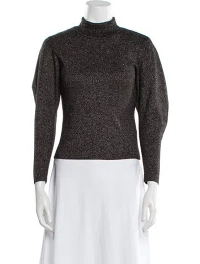 Pre-owned A.l.c Mock Neck Sweater In Gold