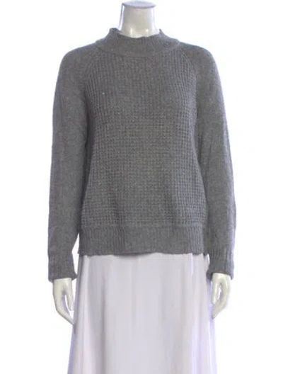 Pre-owned A.l.c Mock Neck Sweater In Gray