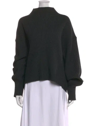 Pre-owned A.l.c Mock Neck Sweater In Gray