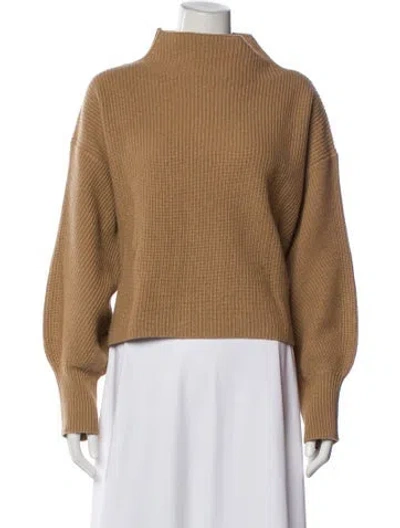 Pre-owned A.l.c Mock Neck Sweater In Neutral