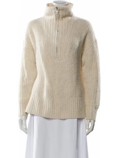 Pre-owned A.l.c Mock Neck Sweater In Neutral