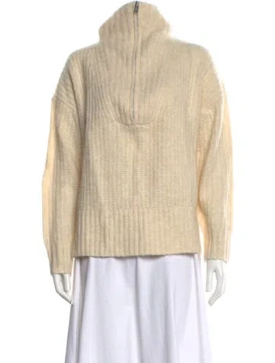 Pre-owned A.l.c Mock Neck Sweater In Neutrals