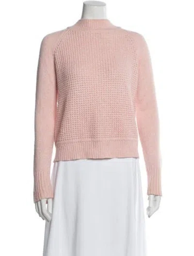 Pre-owned A.l.c Mock Neck Sweater In Pink