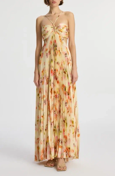 A.L.C MOIRA FLORAL PRINT MAXI DRESS