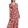 A.L.C MONA CUT OUT BACK MAXI FLORAL DRESS