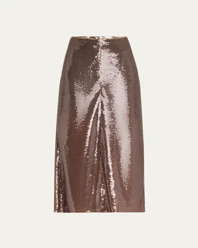 A.l.c Monroe Sequined Column Skirt In Smoke