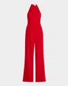 A.l.c Murphy Ii Belted Wide-leg Jumpsuit In Really Red