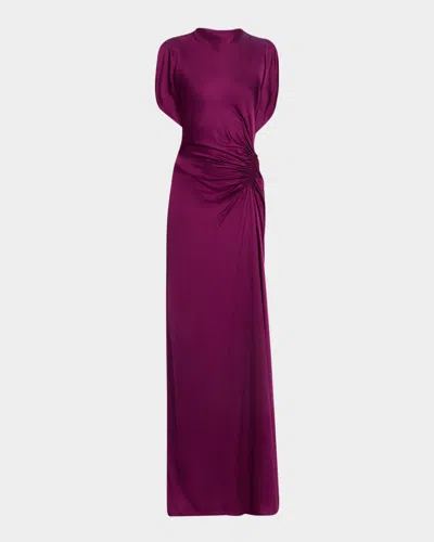 A.L.C NADIA DRAPED SATIN GOWN