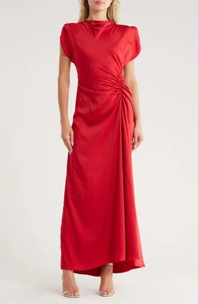 A.l.c . Nadia Side Twist Maxi Dress In Red