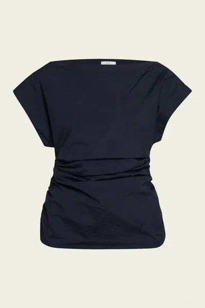 A.l.c Nara Off Shoulder Top In Evening Blue