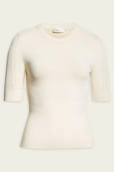A.L.C NASH POINTELLE TOP IN BUTTERCREAM