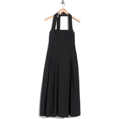 A.l.c . Natalie Stretch Cotton Halter Dress In Black
