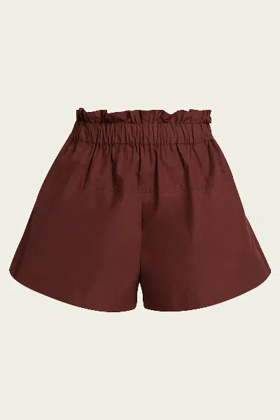 A.l.c . Nate Paperbag Waist Cotton Shorts