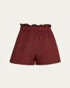 A.l.c . Nate Paperbag Waist Cotton Shorts
