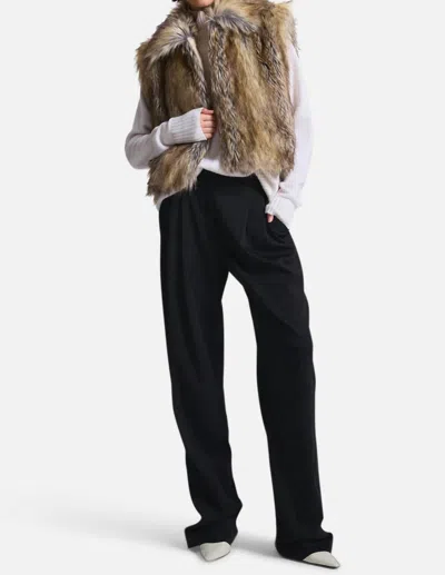 A.l.c Naya Fur Vest In Brown
