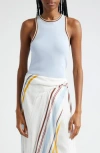 A.l.c Nelly Racerback Tank Top In Soft Blue