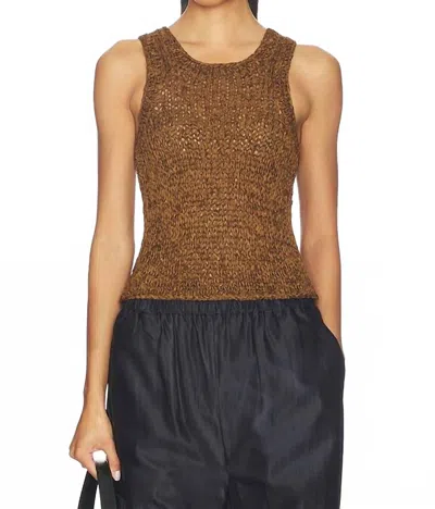 A.l.c Nelly Knit Top In Canyon Dust In Brown