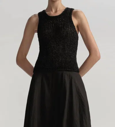A.l.c Nelly Open Knit Tank In Black