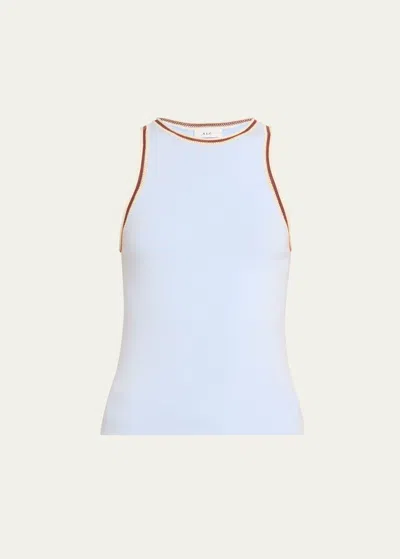 A.l.c Nelly Racerback Tank Top In Soft Blue