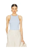 A.l.c Nelly Racerback Tank Top In Baby Blue
